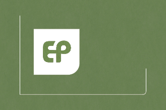 Carte de visite Recto fond vert effet papier, logo fond blanc